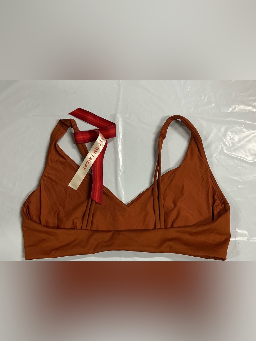 Left On Friday Rust-Brown Scoop Bikini Top PR21-33 - Picture 3 of 4